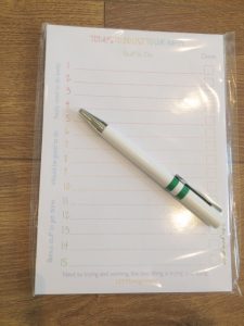 Happy Paper Club October 2015- To do List and Pen