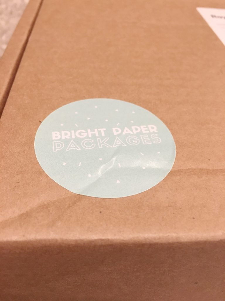 Bright Paper Packages- March 2016 Label