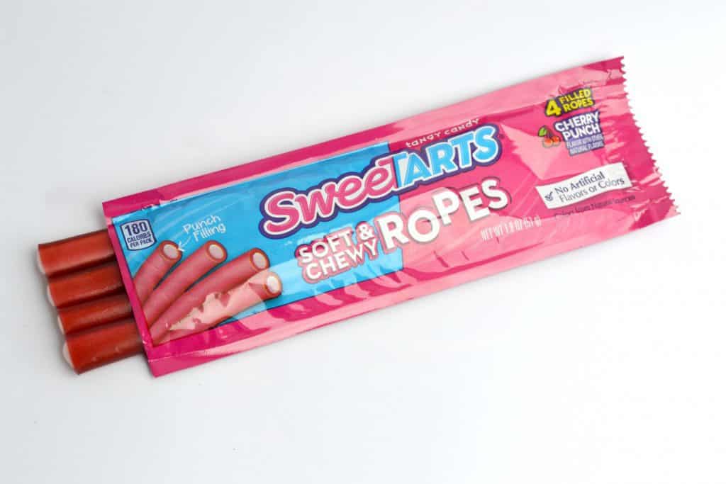 SweeTarts Cherry Punch filled ropes