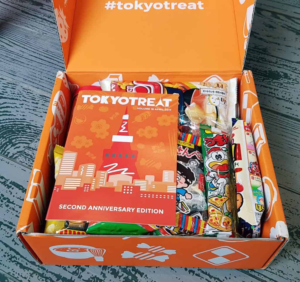 TokyoTreat - Japanese Candy April 2017 Second Anniversary Edition Unboxing Open Box