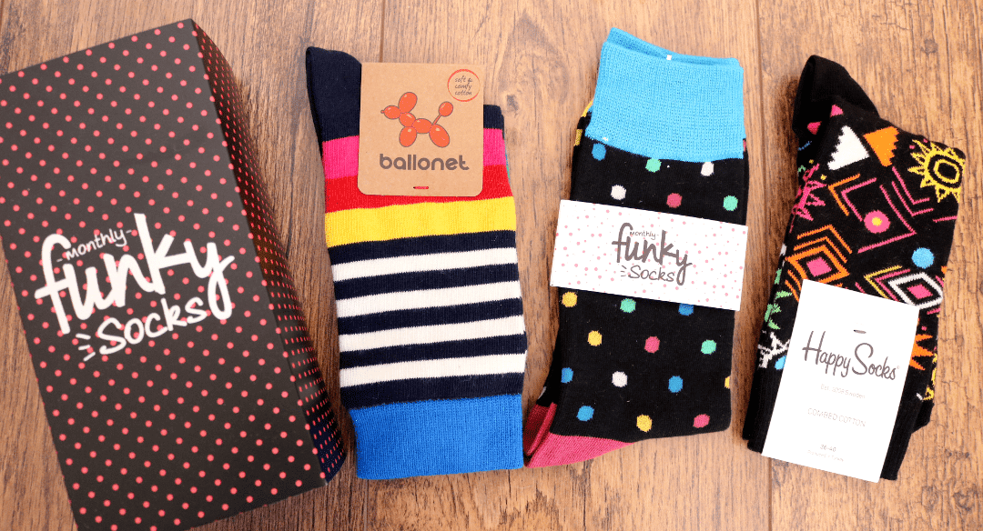 Monthly Funky Socks: Funky Colourful Socks | All Subscription Boxes UK
